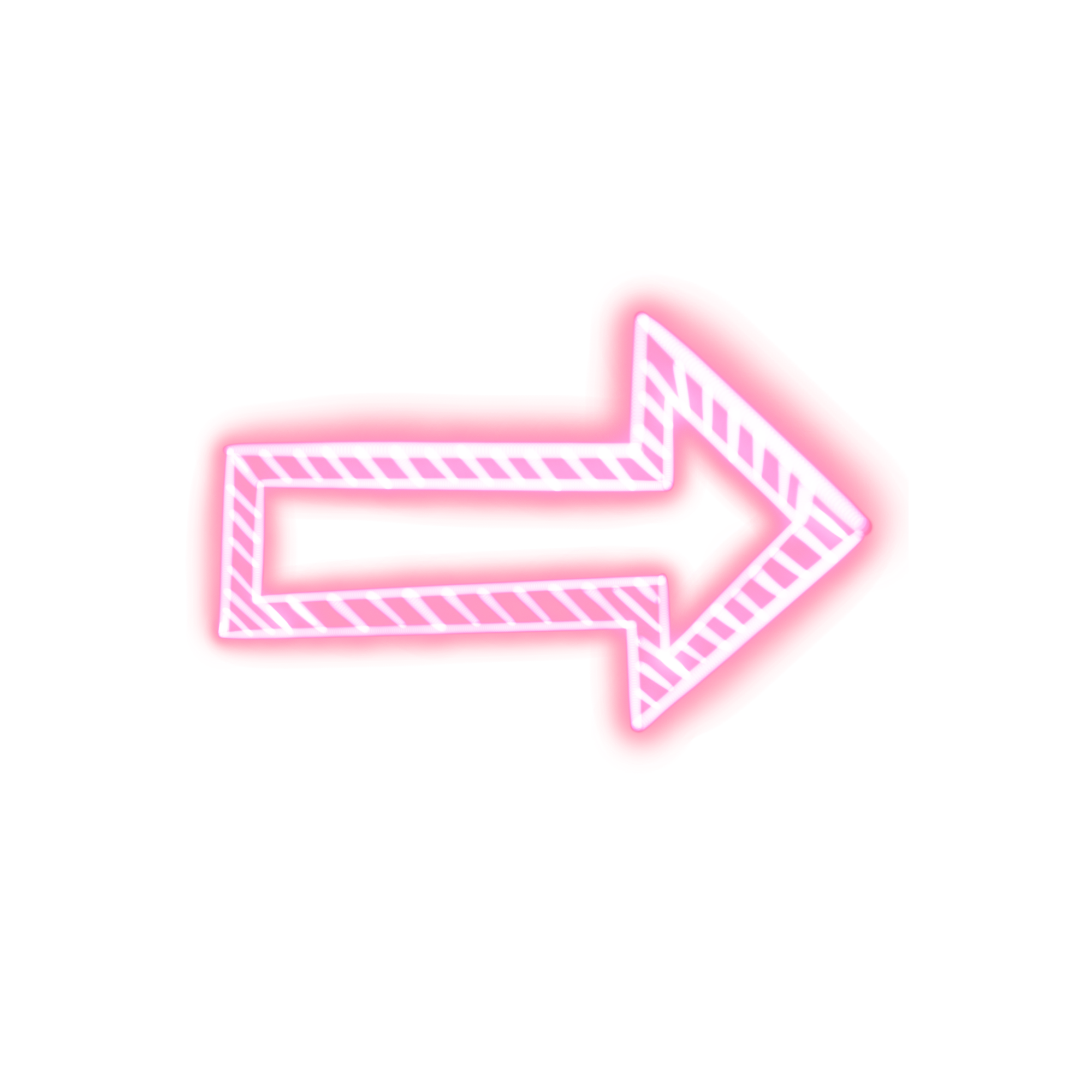 Pngtreeluminous arrow hand drawn fluorescent 7394710